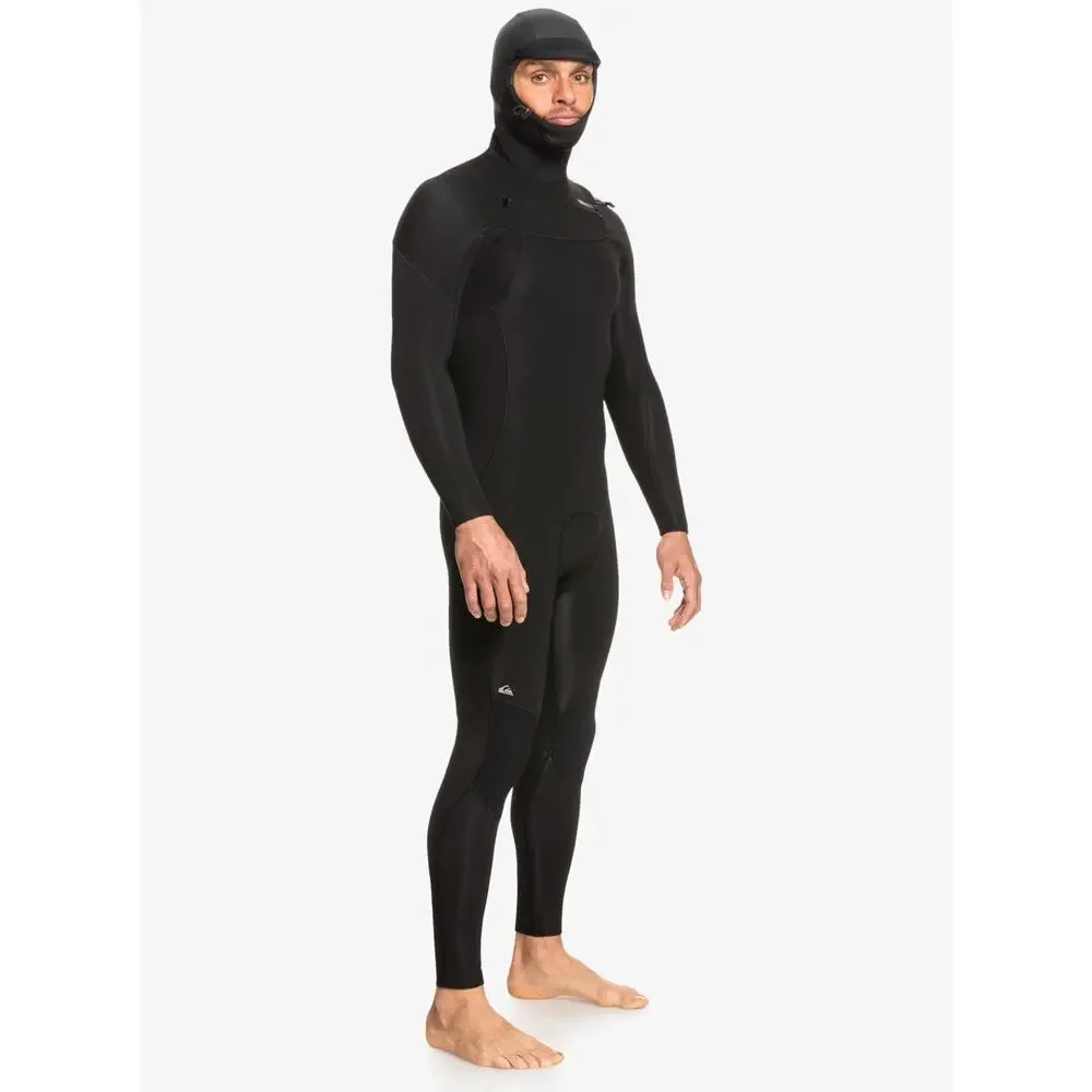 Quiksilver Men's Full Wetsuit 4/3mm Everyday Sessions Hooded GBS Chest Zip Suit